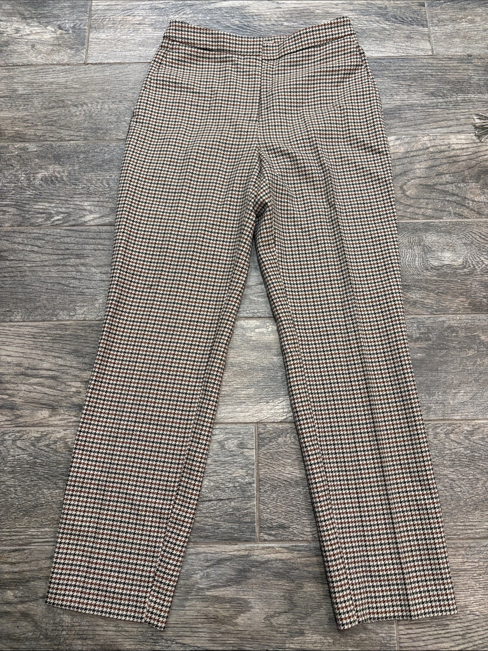 H&M Brown and Black Houndstooth Women's Dress Pants